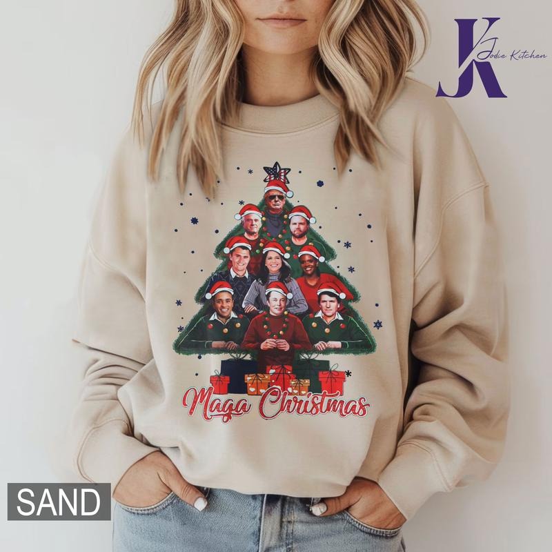 Merry Christmas MAGA Shirt, Happy Christmas Sweatshirt, Dream Team Shirt, Xmas Gif Hoodie | UrbanDripWear.com