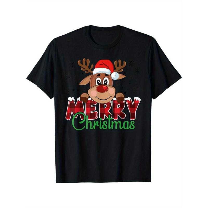 Merry Christmas Reindeer Men's Family Matching Reindeer T-Shirt made in usa Hoodie, Sweatshirt | UrbanDripWear.com