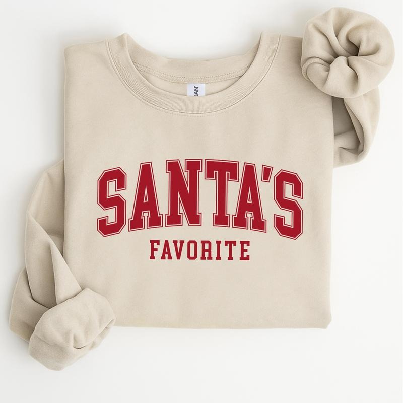 Merry Christmas Sweatshirt, Cute Winter Holiday Pullover, Festive Graphic Apparel, Cozy Christmas Streetwear Top, Casual...