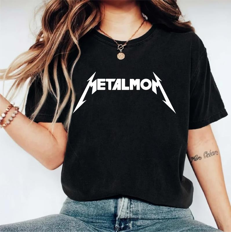 Metal Mom Shirt, Metal Music Tee, Rocker Sweatshirt For Woman, Rock Music Lover Tee For Wife, Mother's Day Gift Hoodie,...