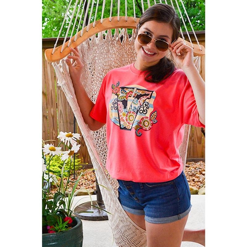 Metallic Floral Marquee Monogram T-Shirt Hoodie, Sweatshirt | UrbanDripWear.com