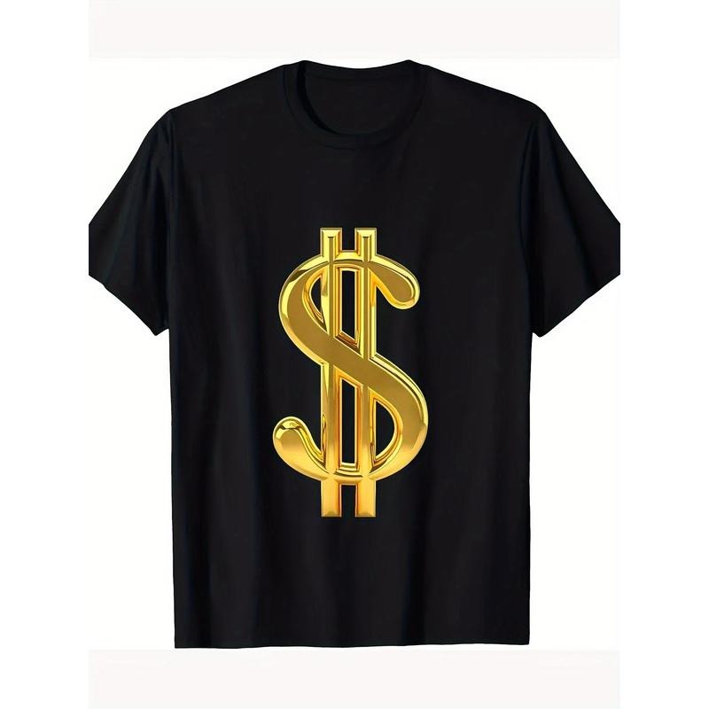 Metallic Gold Money Sign Dollar Bills Moolah 220g 100% Cotton T-Shirt made in usa Hoodie, Sweatshirt | UrbanDripWear.com
