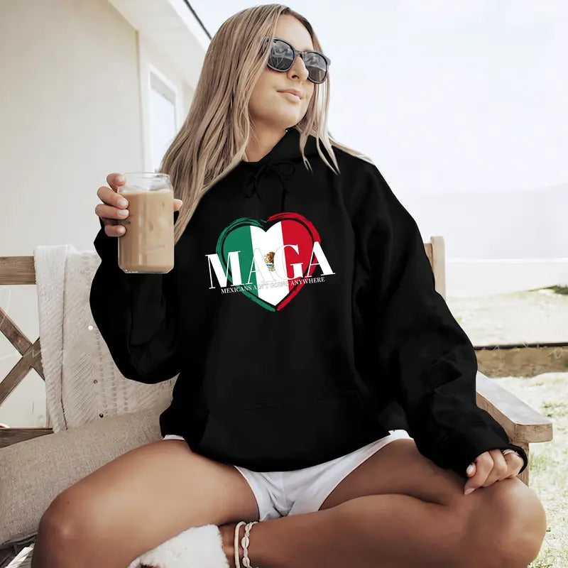 Mexicans Aint Going Anywhere MAGA Shirt Hoodie, Sweatshirt | UrbanDripWear.com