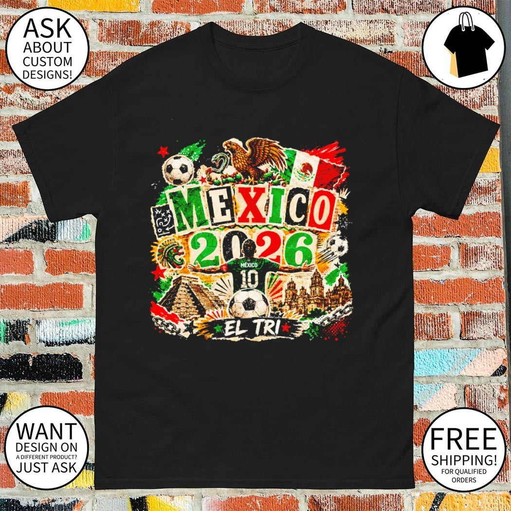 Mexico 2026 Aztec Warrior Viva Mexico Soccer Graphic El Tri shirt