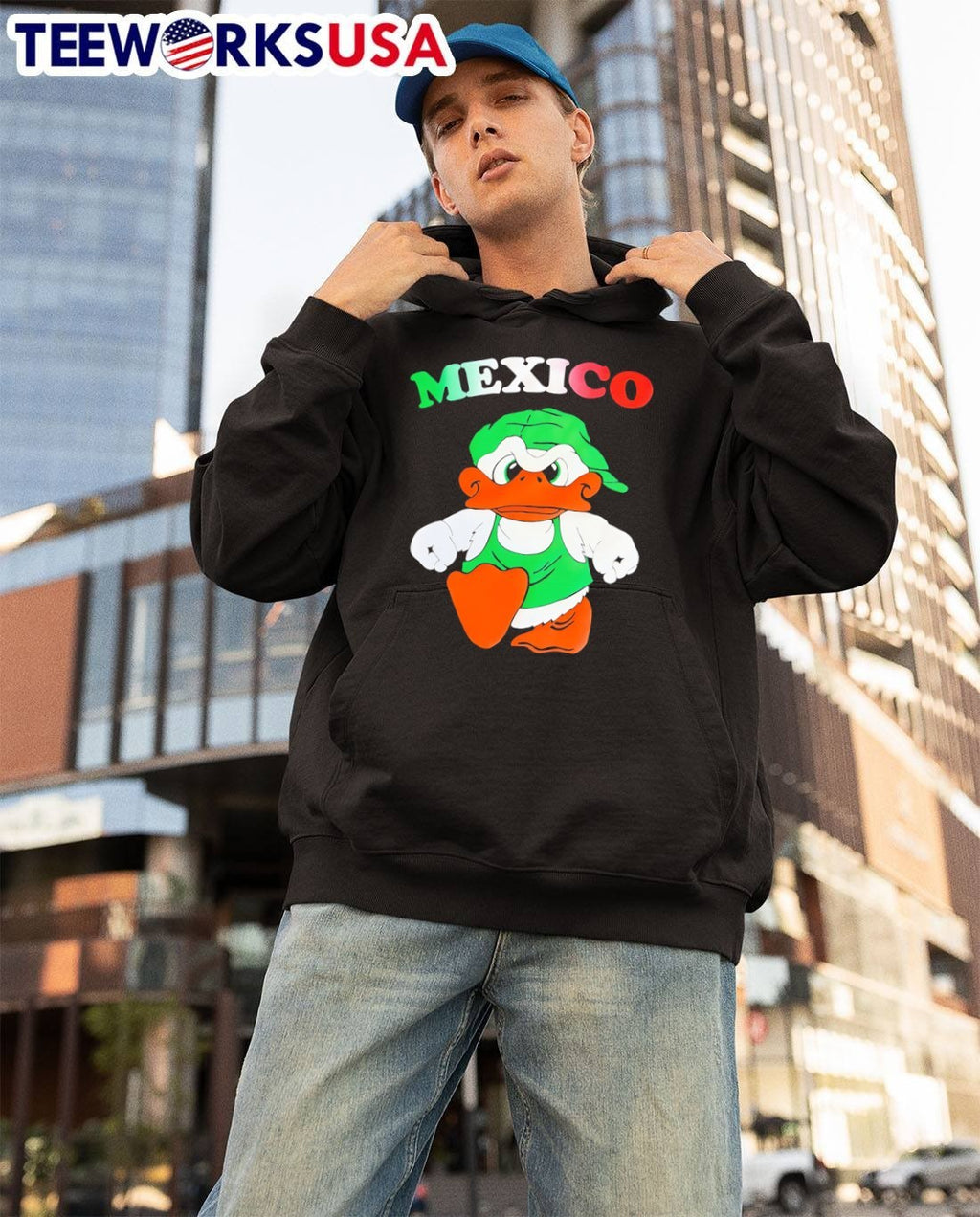 Mexico Angry Duck Walking T-Shirt