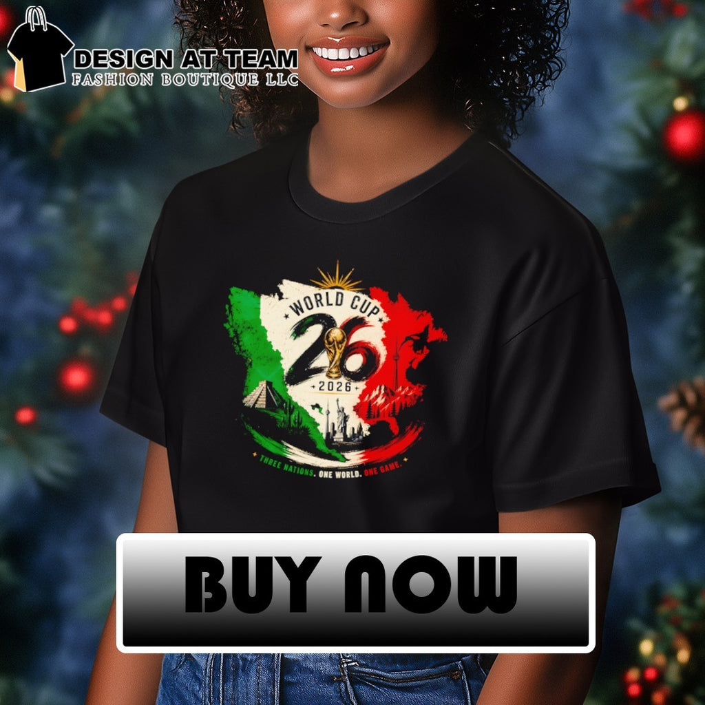 Mexico Canada United States soccer World Cup 2026 Three Nations One Game shirt