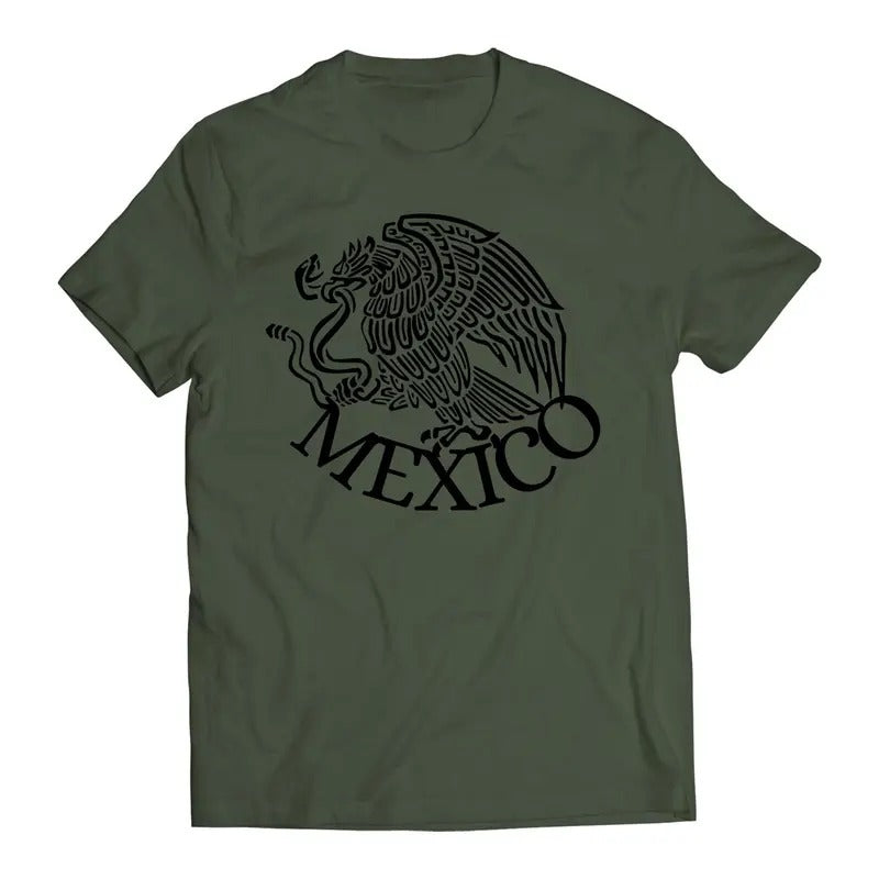 Mexico Mexican Flag Eagle 2.0 Short Sleeve T-Shirt- Playera Patriota De Mexico Casual Classic Hoodie, Sweatshirt