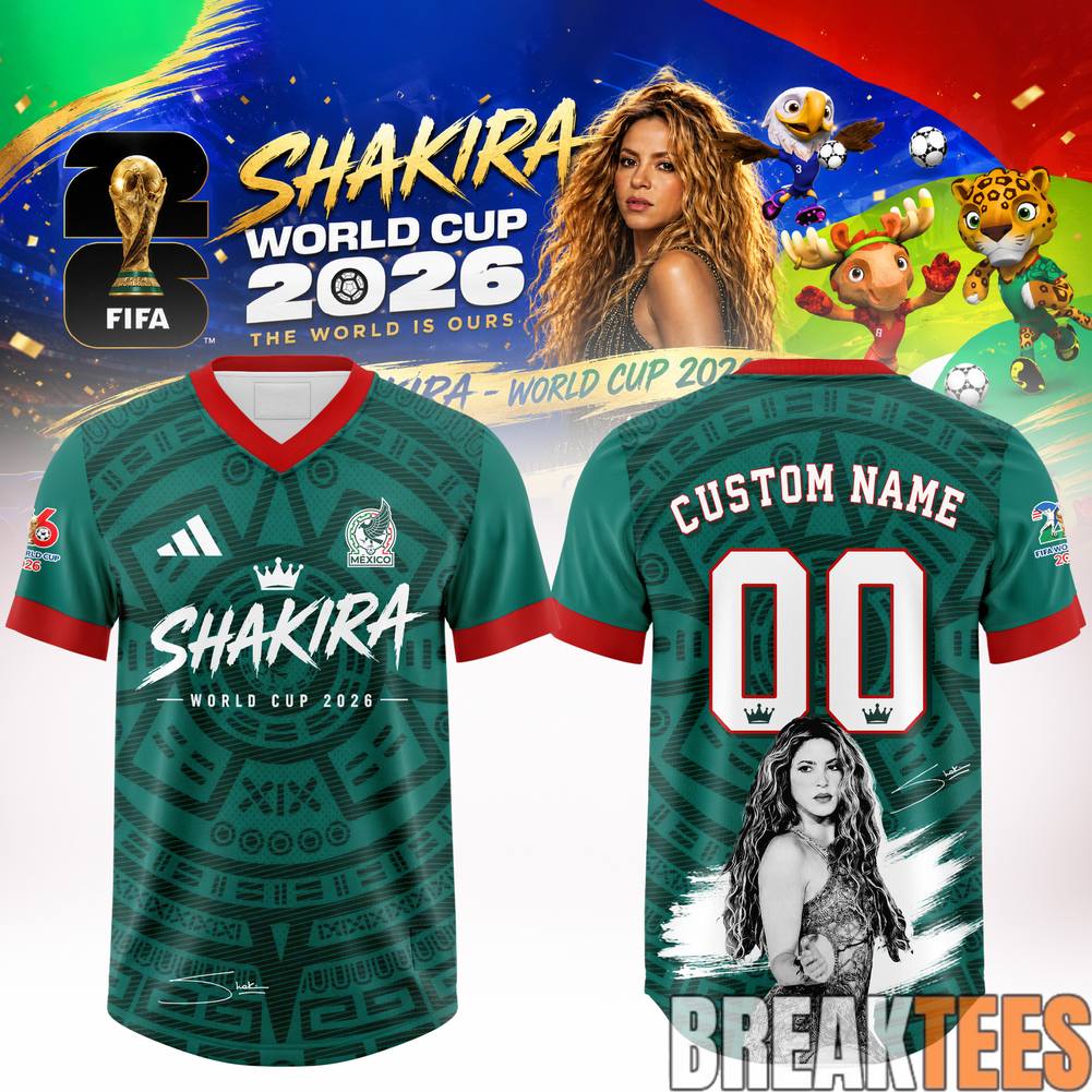 Mexico National Football Team x Shakira World Cup 2026 Rhythm Edition Custom Jersey