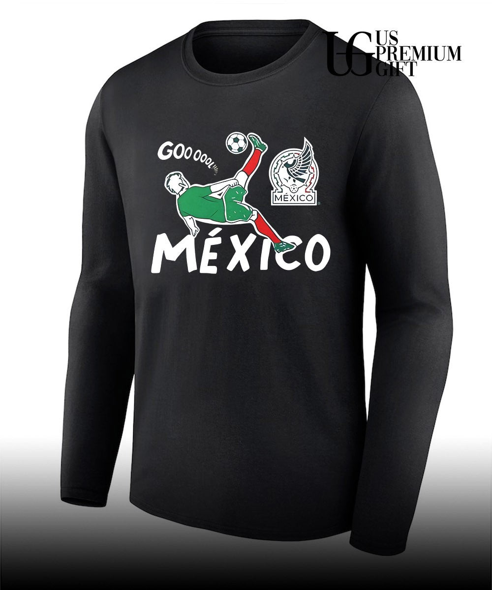 Mexico Soccer Gooool Gooooal Bicycle Kick Sport Fan Mexican National Team shirt