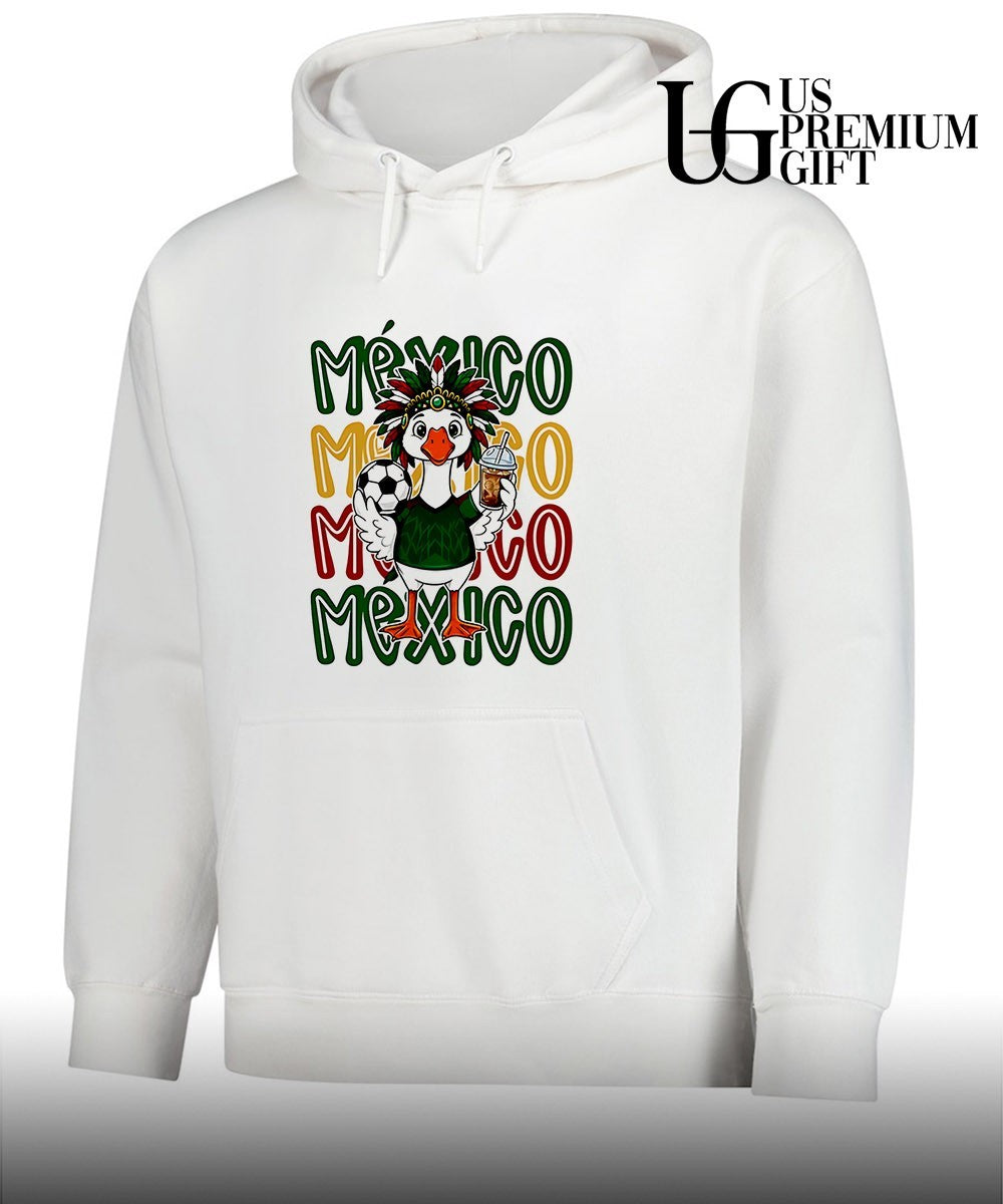 Mexico Soccer Goose with Football and Drink World Cup 2026 shirt