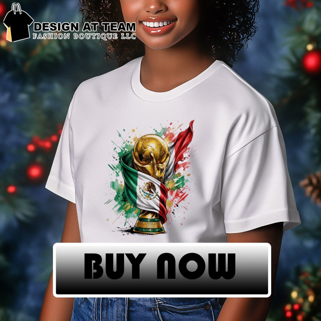 Mexico World Cup 2026 Trophy Mexican flag shirt