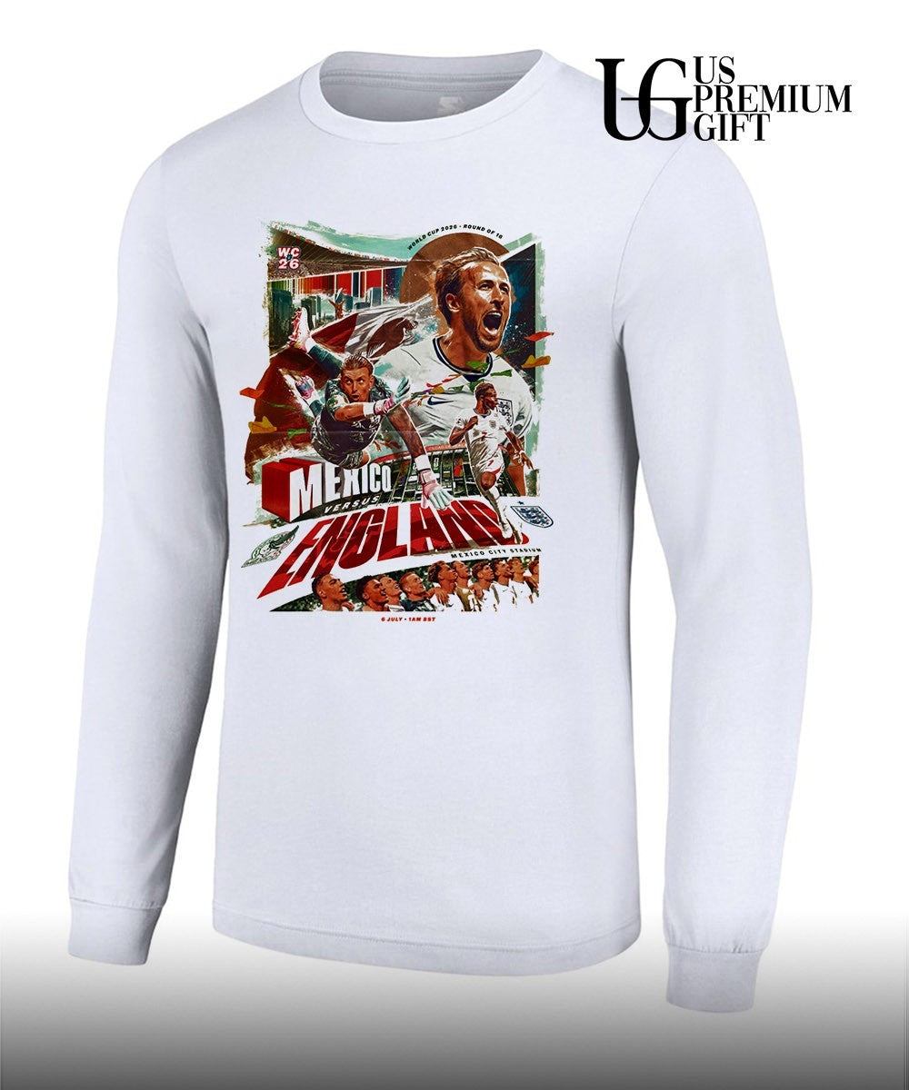 Mexico vs England Three Lions Next Mission World Cup 2026 shirt