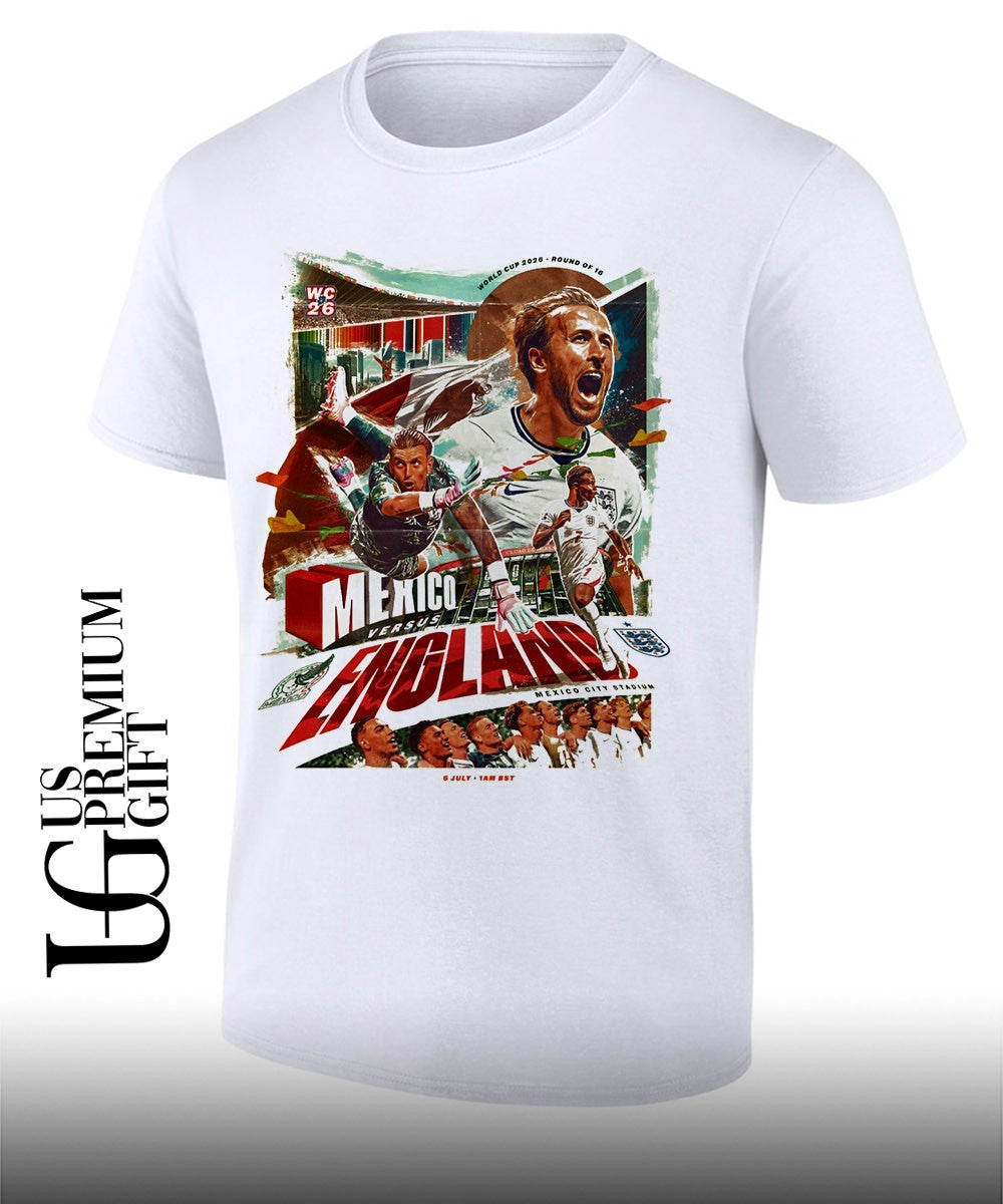 Mexico vs England Three Lions Next Mission World Cup 2026 shirt