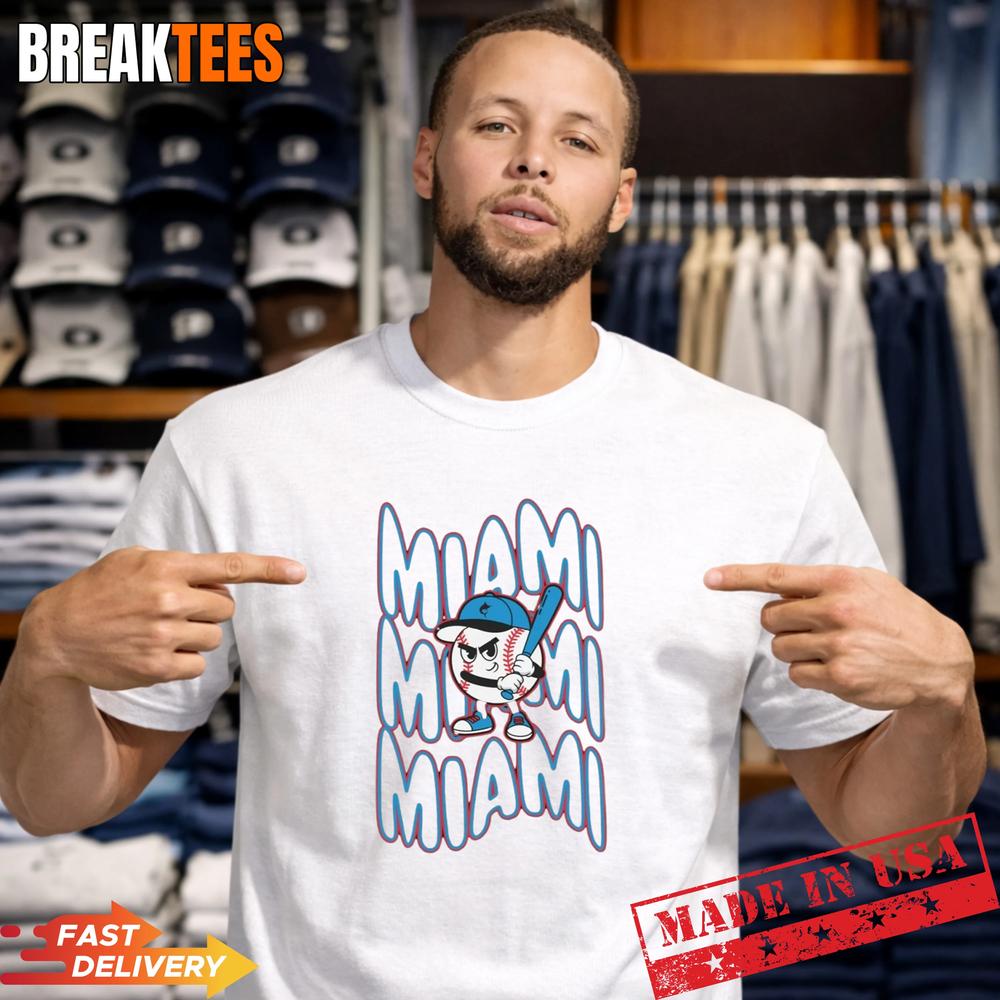 Miami Baseball Retro Mascot Shirt