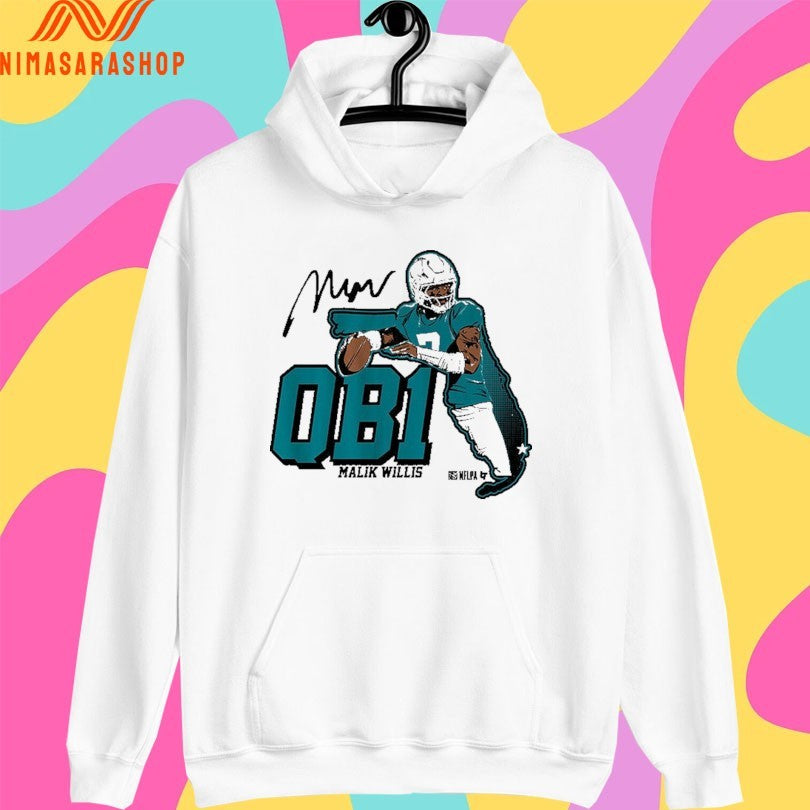 Miami Dolphins Malik Willis Miami QB1 Shirts
