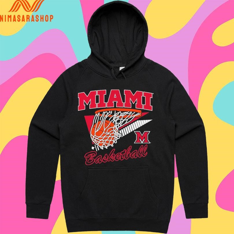 Miami RedHawks Oh Basketball Retro Swish Shirts