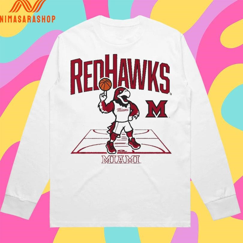 Miami RedHawks men’s OH basketball Mascot Court Shirts