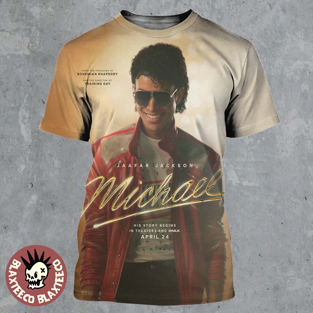 Michael Movie Michael Jackson Biopic His Story Begins Official Poster In Theaters On April 4 2026 All Over Print Shirt