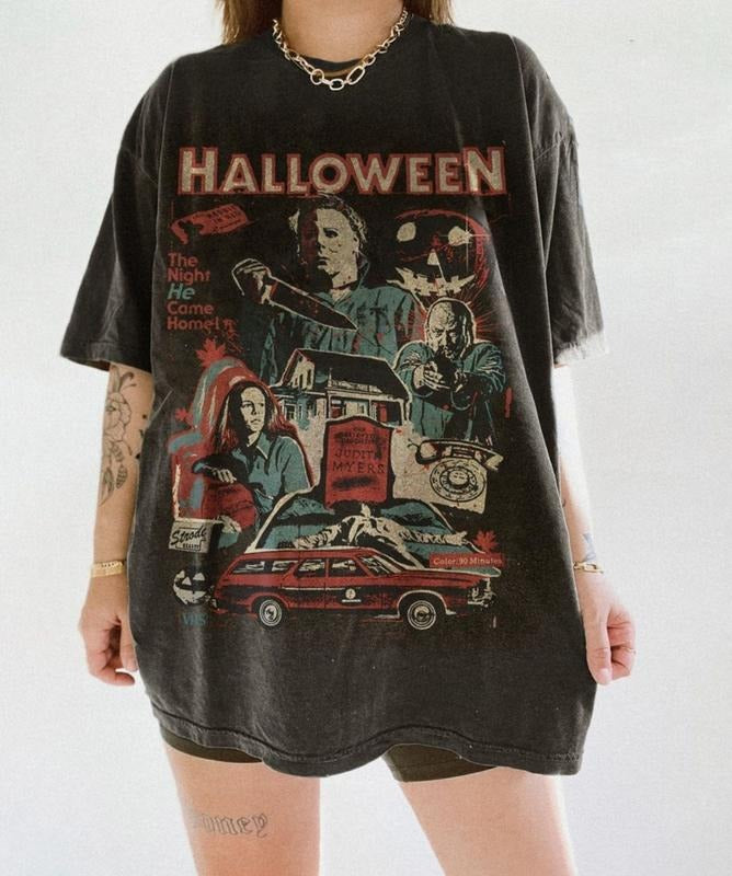 Michael Myers Comfort Colors Shirt, Halloween Shirt, Horror Movie Comfort Colors Shirt Hoodie, Sweatshirt | UrbanDripWear.com