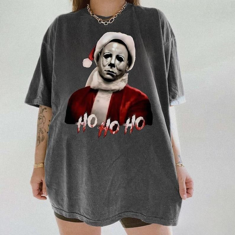 Michael Myers Shirt, Horror Movie Christmas Shirt, Christmas Shirt, Christmas Shirt, Ho Ho Ho Shirt Hoodie, Sweatshirt