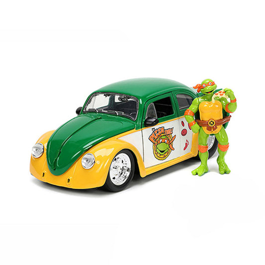 Teenage Mutant Ninja Turtles - 1959 Volkswagen Drag Beetle with Michelangelo Die-Cast Car