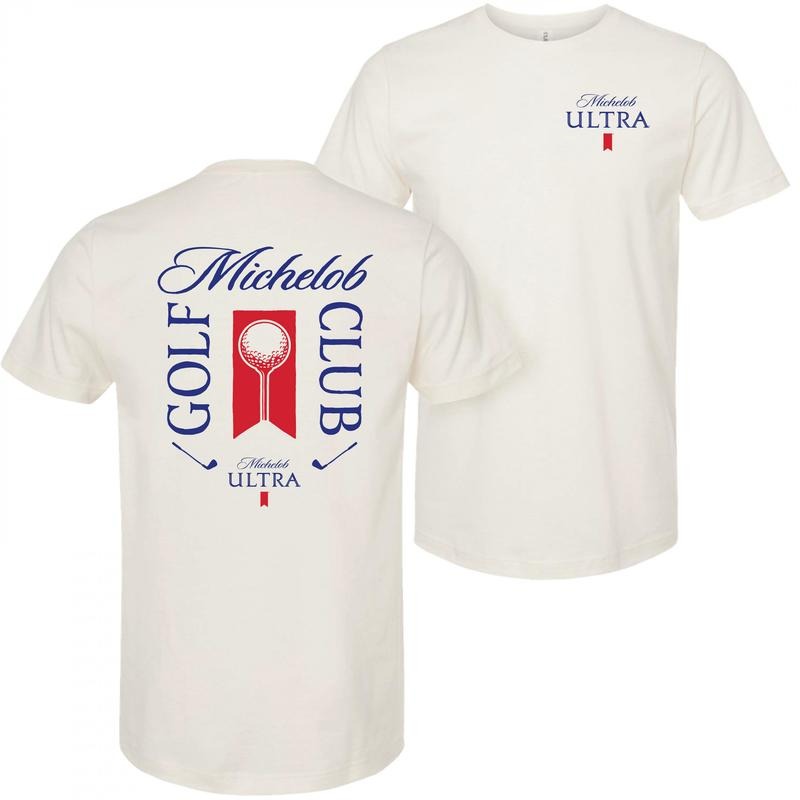 Michelob Golf Club Beige Colorway Front and Back Print T-Shirt Hoodie, Sweatshirt | UrbanDripWear.com