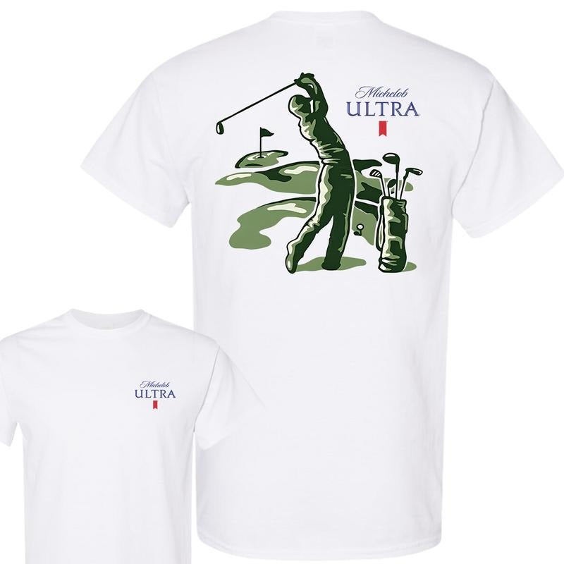 Michelob Golf Shirt, 2 side Tee, Active Lifestyle Essentials, Multiple Style Options, Full Color, For Men, For Women...