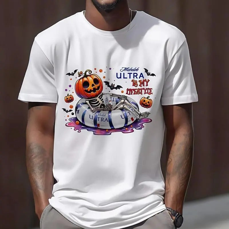 Michelob Ultra Beer Tshirt, Pumpkiin Michelob Ultra Shirt , Is My Liefstyle Unisex Shirt, Michelob Ultra shirts, Beer...
