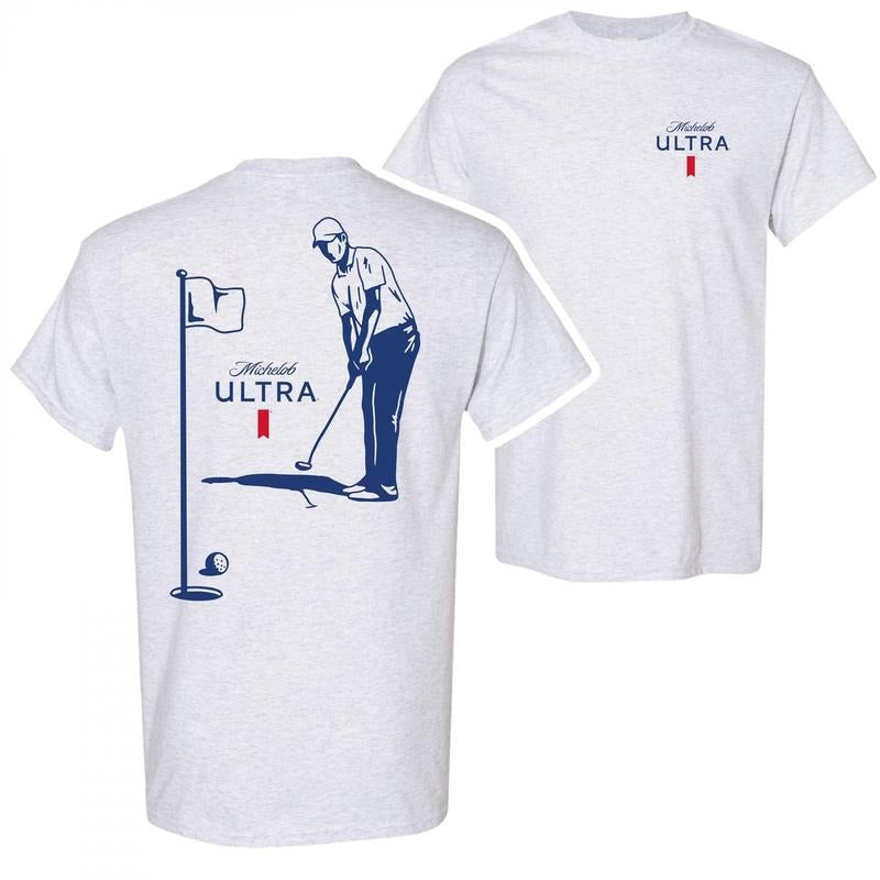 Michelob Ultra Golfing Front And Back Print T-Shirt Sweatshirt Hoodie | UrbanDripWear.com