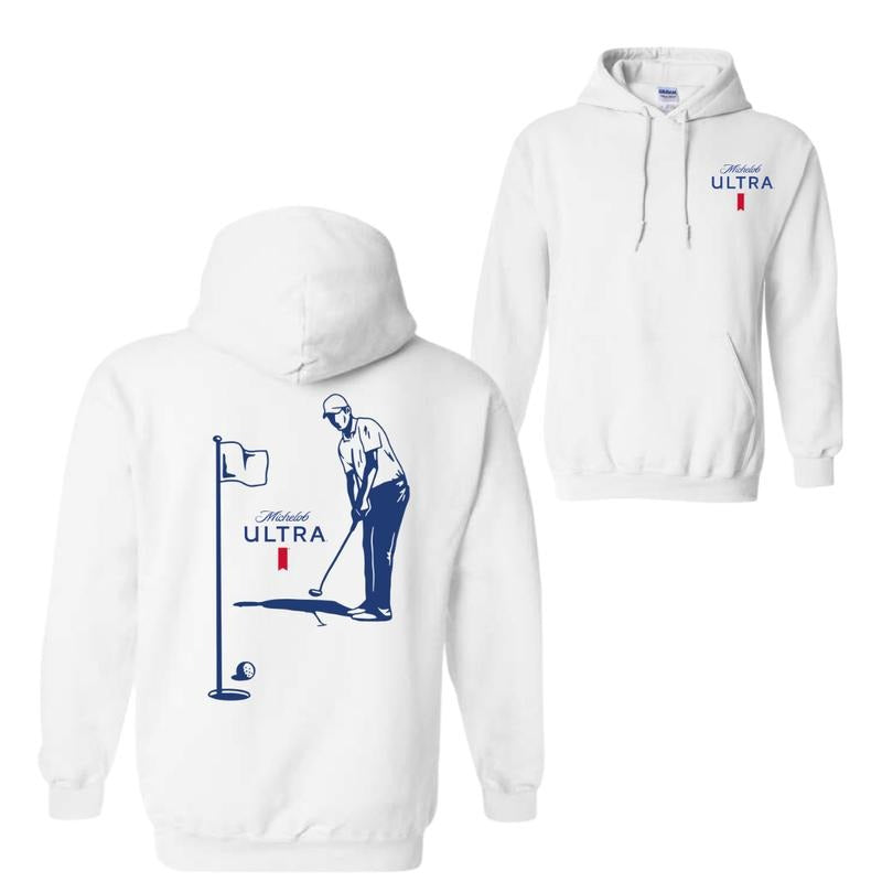 Michelob Ultra Golfing Hoodie Sweatshirt T-Shirt, 2 Side Shirt For Men, For Women | UrbanDripWear.com