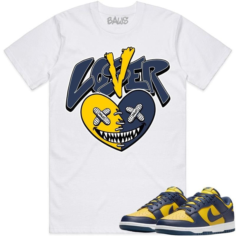 Michigan Dunks Shirt To Match Sneaker Lover Loser Baws Hoodie, Sweatshirt | UrbanDripWear.com