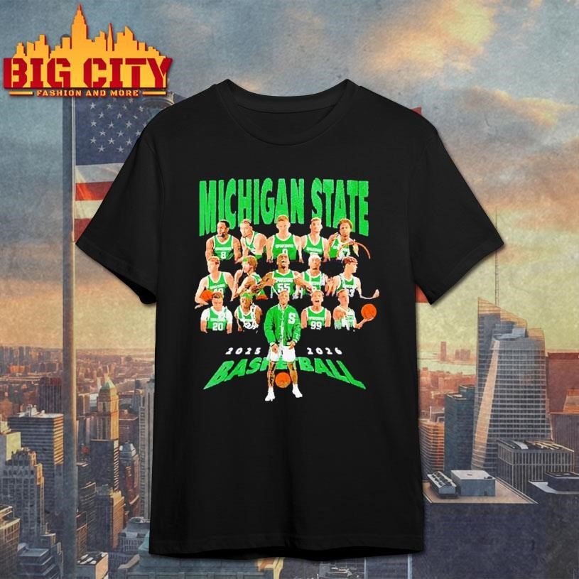 Michigan State Spartans men’s basketball 2025 2026 team members Shirt