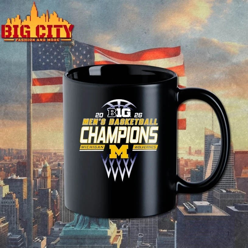 Michigan Wolverine 2026 BIG Men’s basketball Champions T-shirt