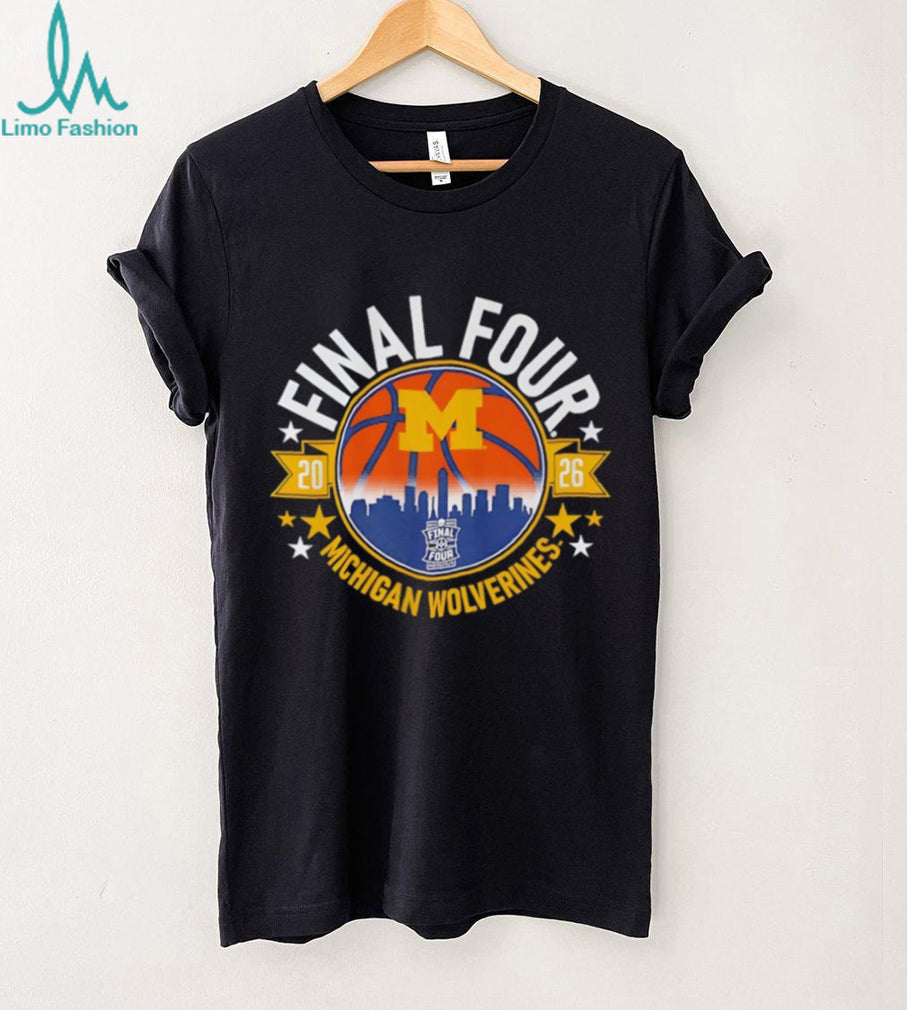 Michigan Wolverines 2026 Final Four Logo Basketball T Shirt