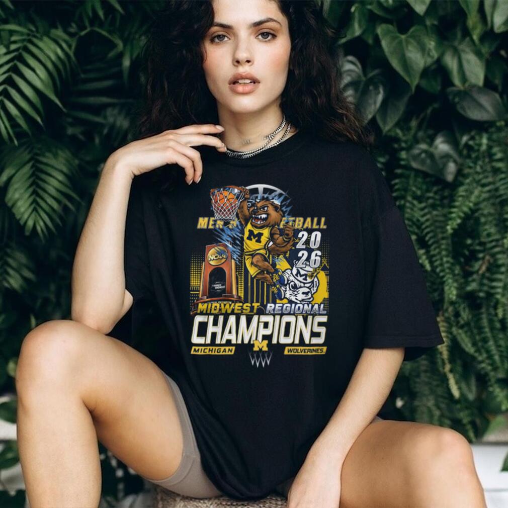 Michigan Wolverines 2026 NCAA Men’s Basketball Midwest Regional Champions T Shirt