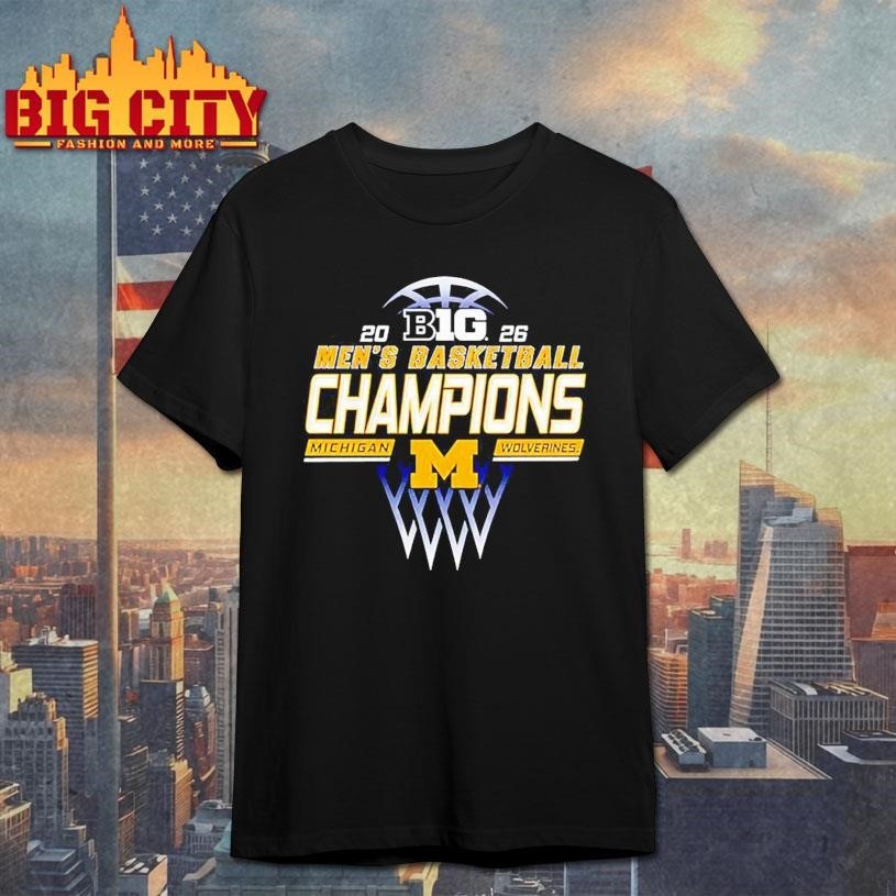 Michigan Wolverines Big Ten Men’s Basketball Regular Season Champions 2026 Shirt
