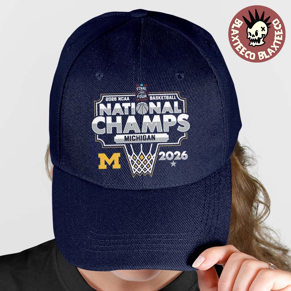 Michigan Wolverines Men’s Basketball 2026 NCAA National Champions March Madness Hoops Hat