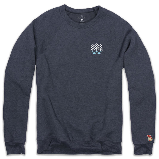 MICHIGAN TREETOPS FLEECE SWEATSHIRT (UNISEX)