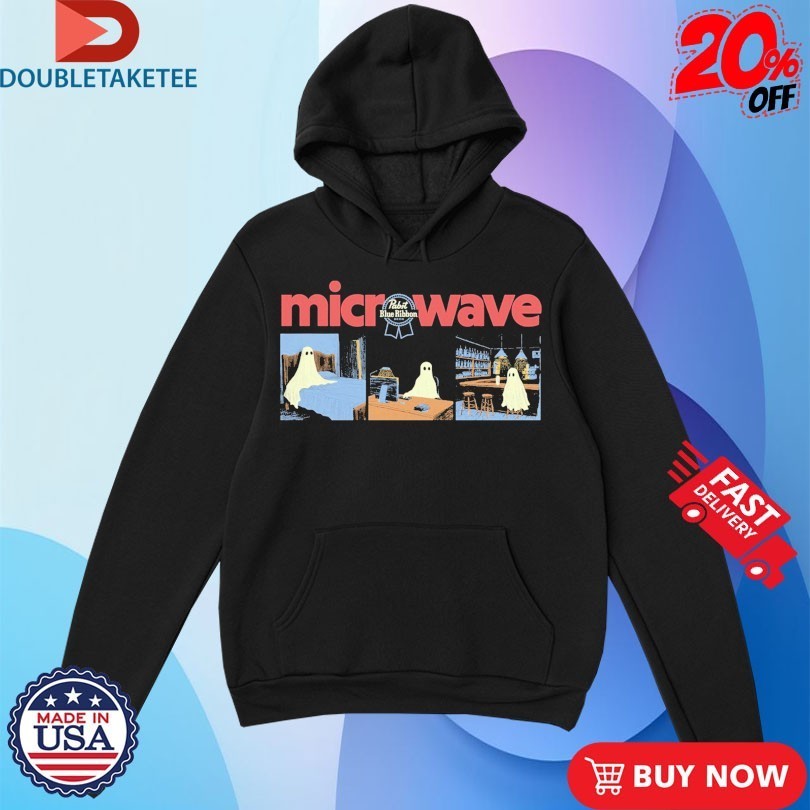 Microwave X Pabst Blue Ribbon PBR Ghost Shirts