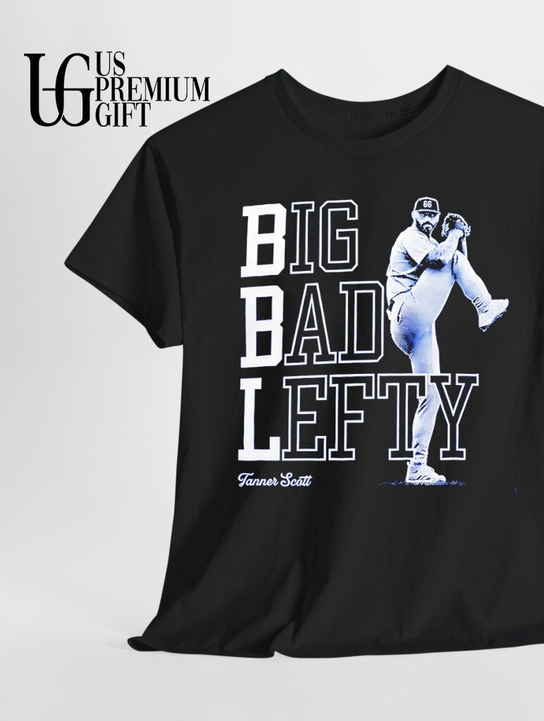 Miguel Rojas Big Bad Lefty Tanner Scott Los Angeles Dodgers baseball shirt