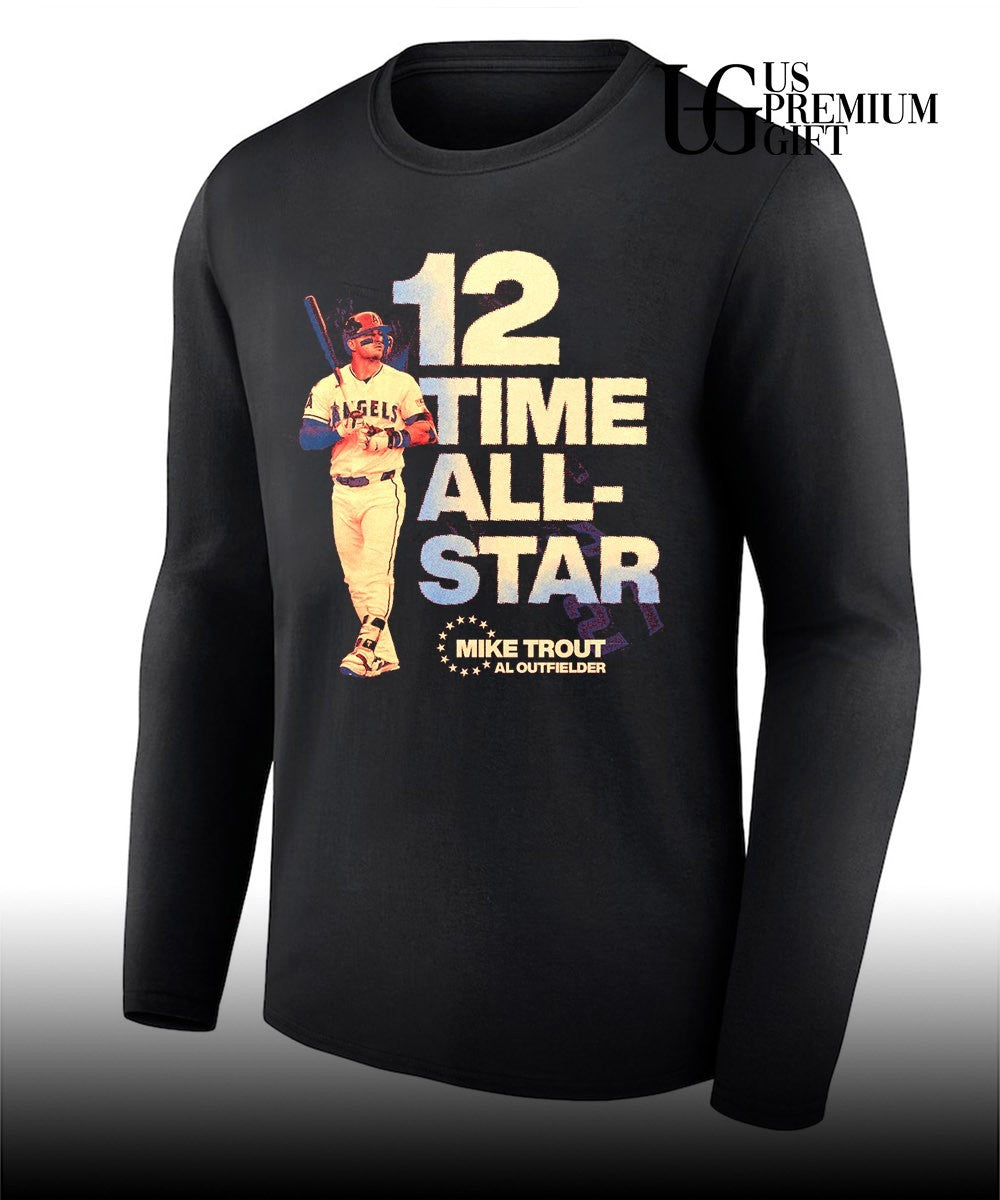 Mike Trout Al Outfielder 12 Time All- Star Los Angeles Angels baseball shirt