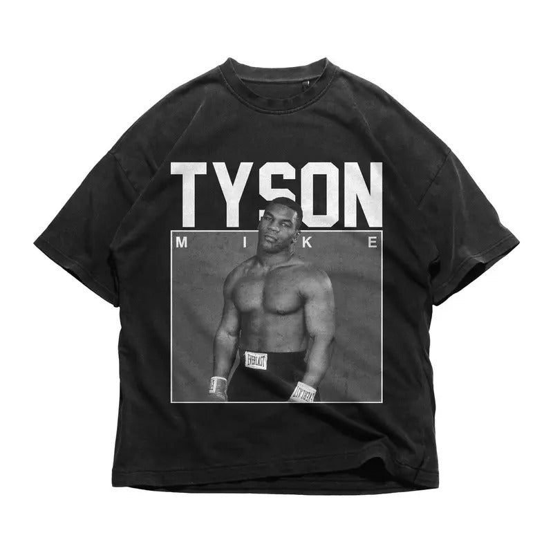 Mike Tyson T-Shirt Boxing Graphic Tee Unisex Bootleg Sweatshirt Cotton Long Sleeve Hoodie | UrbanDripWear.com