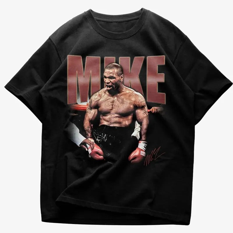 Mike Tyson The Greatest Of All Time Vintage 90s T-Shirt - Gift For Woman and Man Unisex T-Shirt - Mike Tyson Champion...