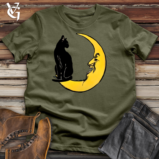 Cat On The Moon Cotton Tee
