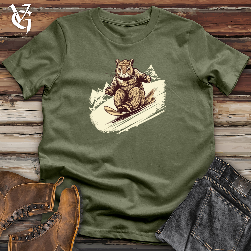 Vintage Sledding Squirrel Softstyle Tee