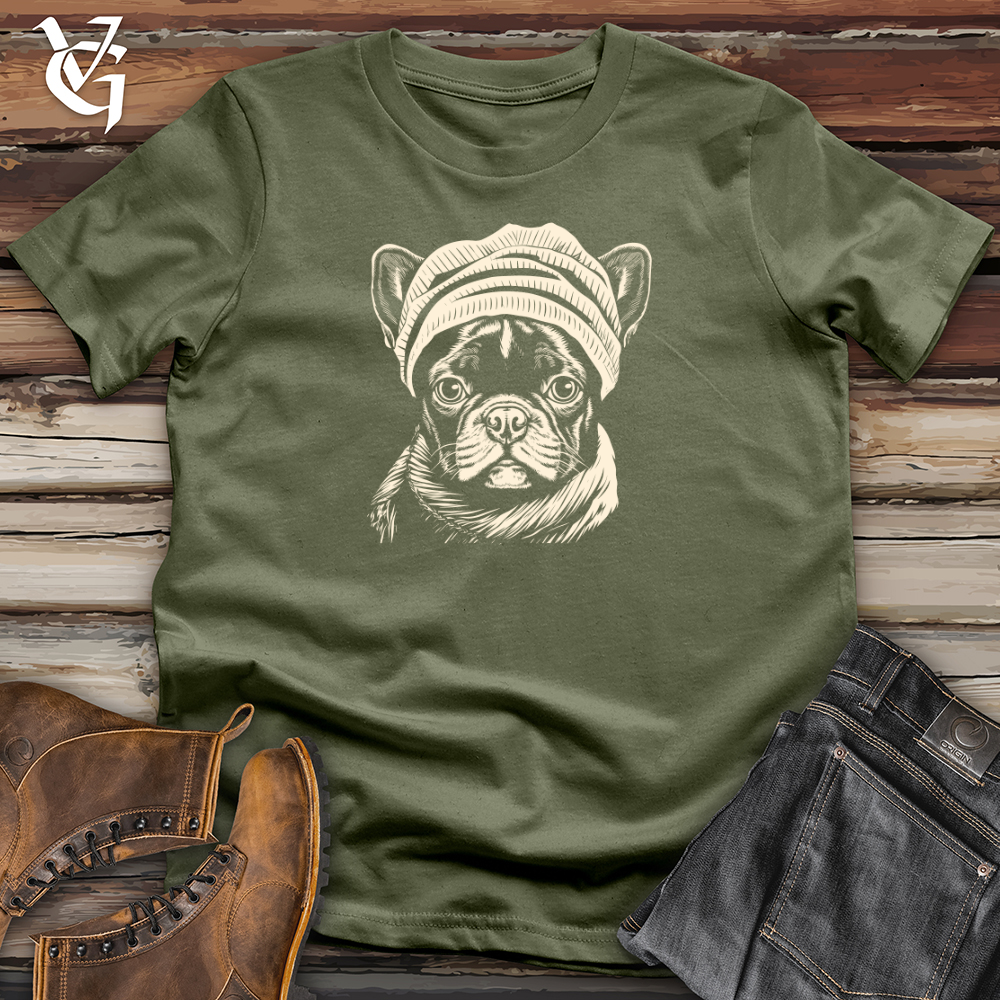Vintage Beanie Frenchie Softstyle Tee