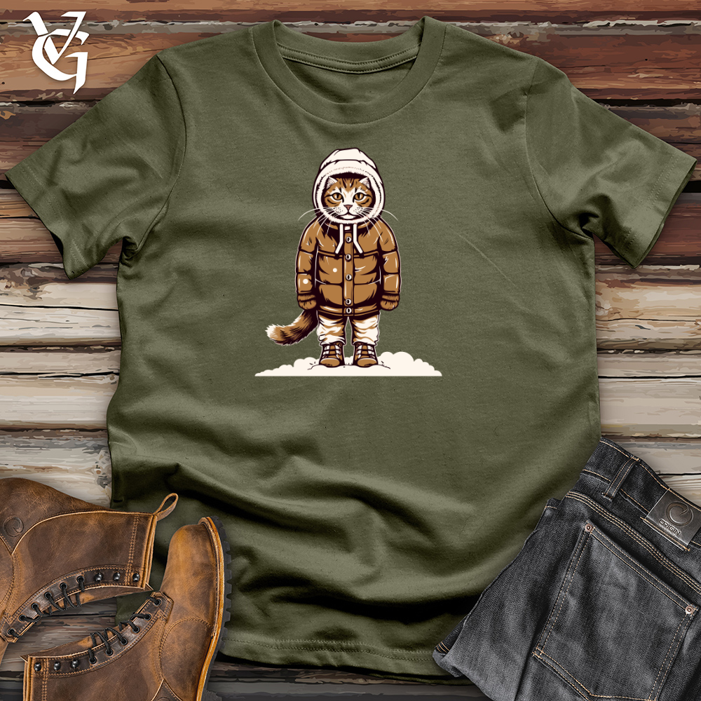 Vintage Paws on Snow Cotton Tee