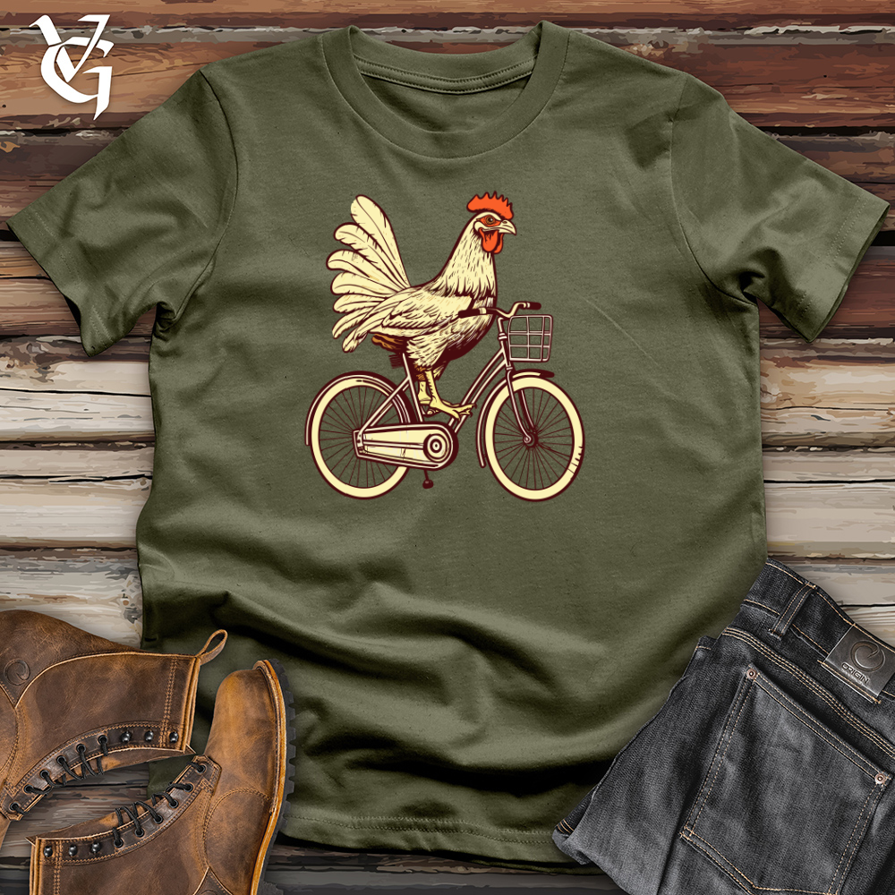 Vintage Pedaling Poultry Cotton Tee