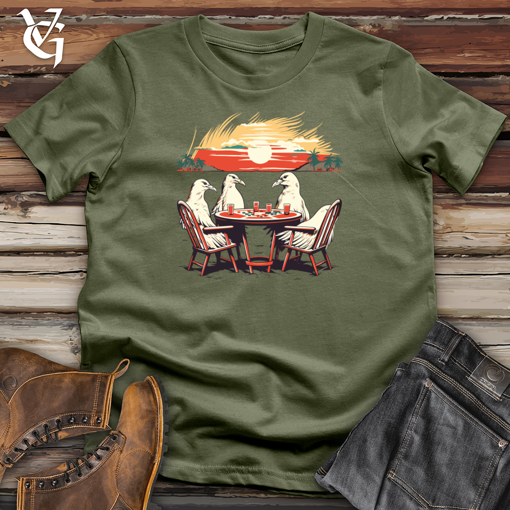 Vintage Poker Birds Softstyle Tee