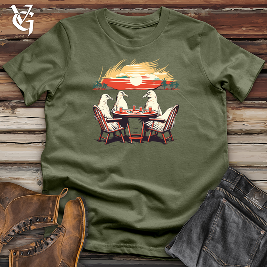 Vintage Poker Birds Softstyle Tee